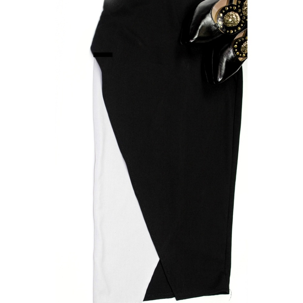 Bundle 4/$25 Asymmetrical Color Block Pencil Skirt